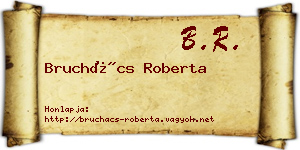 Bruchács Roberta névjegykártya